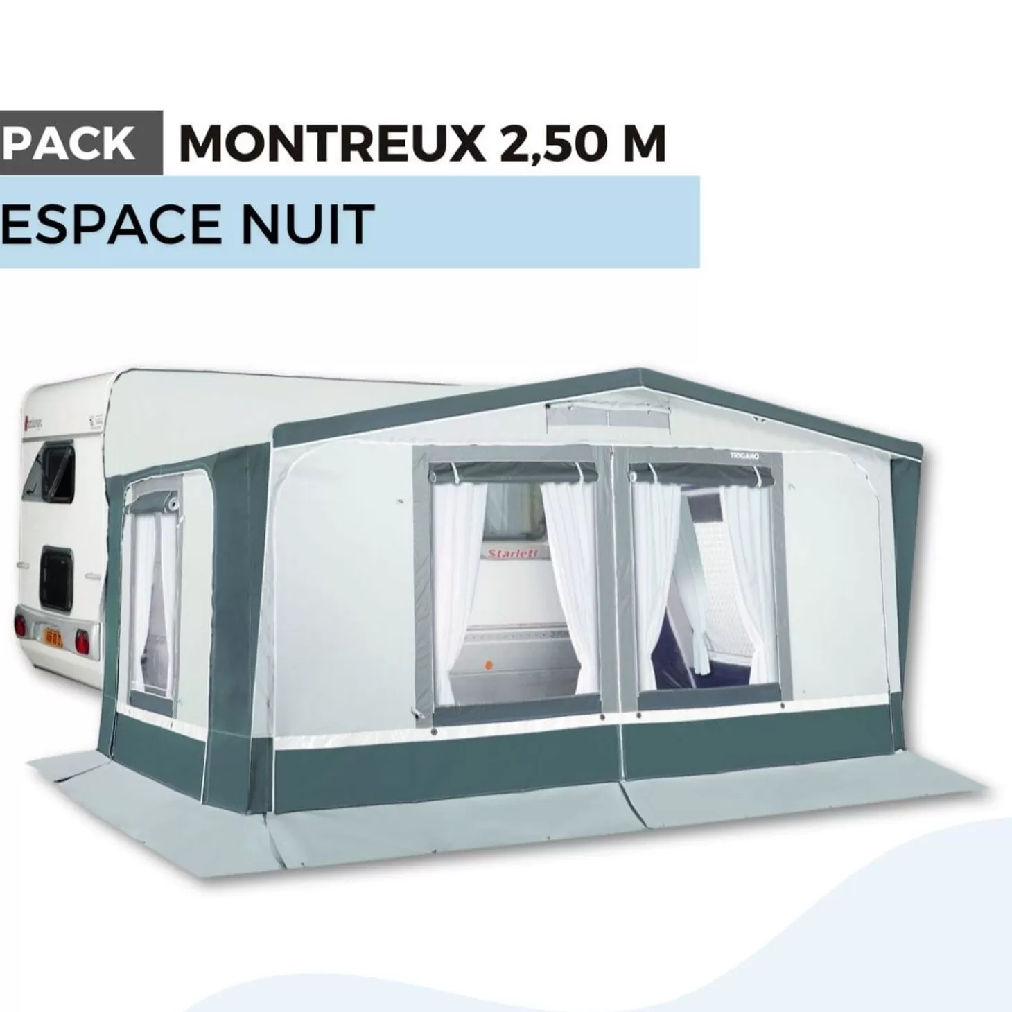 Trigano Pack Auvent Montreux 2,50M - Espace Nuit< Bons Plans