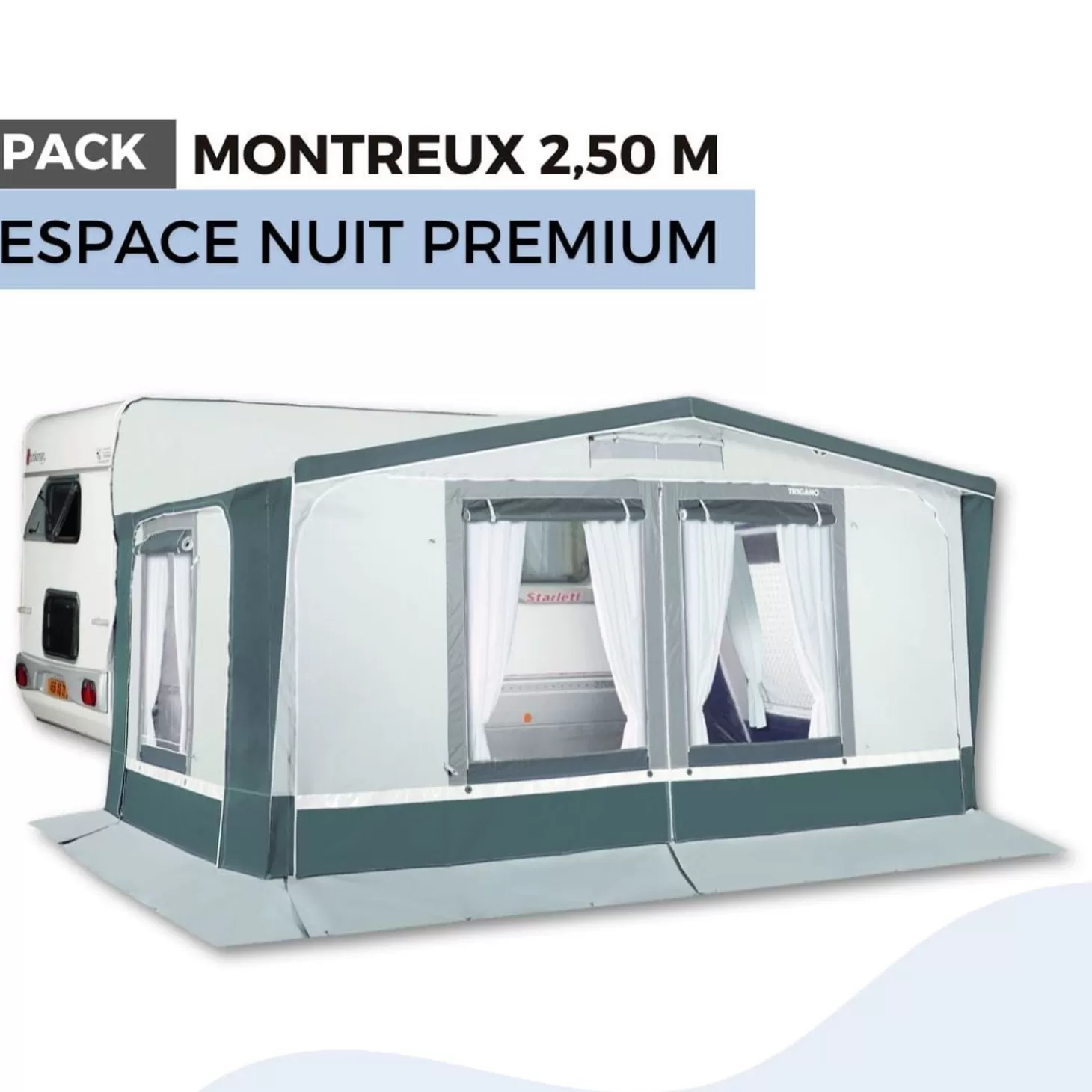 Trigano Pack Auvent Montreux 2,50M - Espace Nuit Premium< Bons Plans