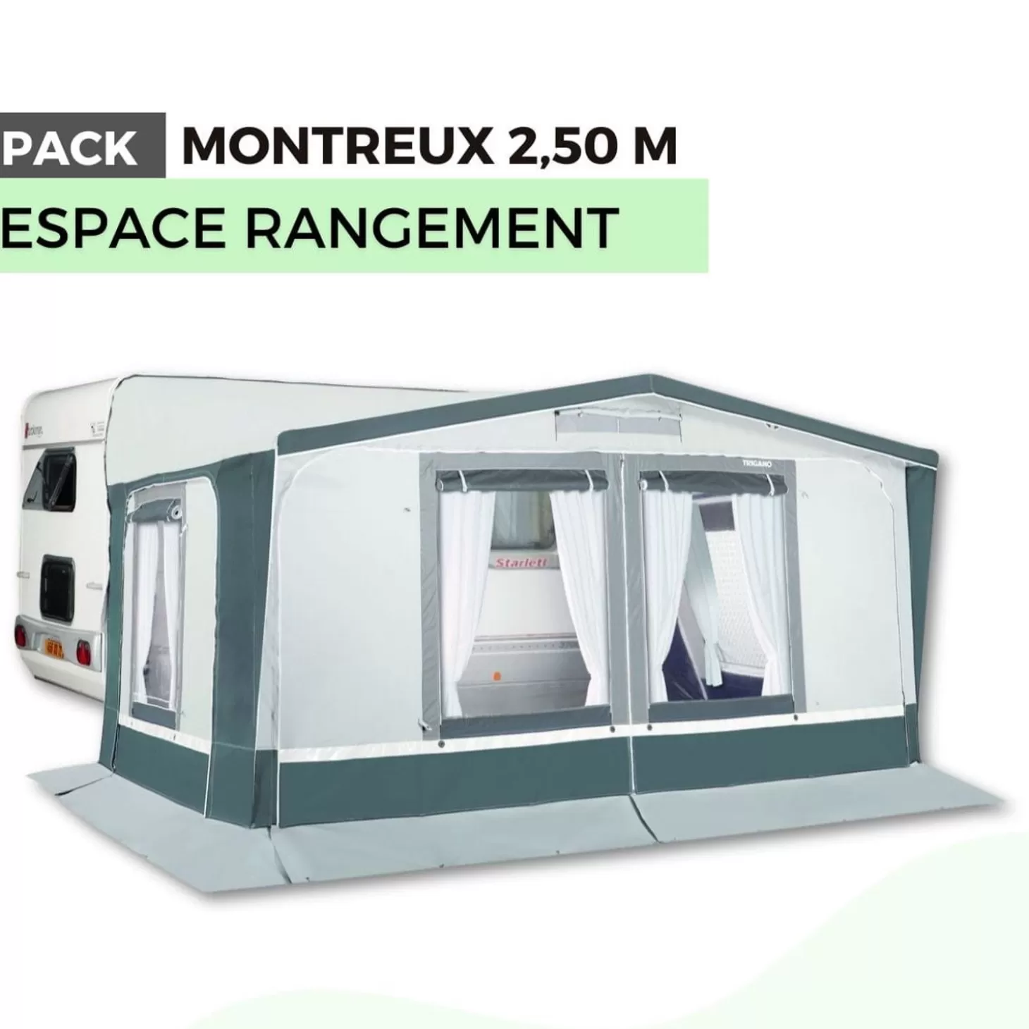 Trigano Pack Auvent Montreux 2,50M - Espace Rangement< Bons Plans