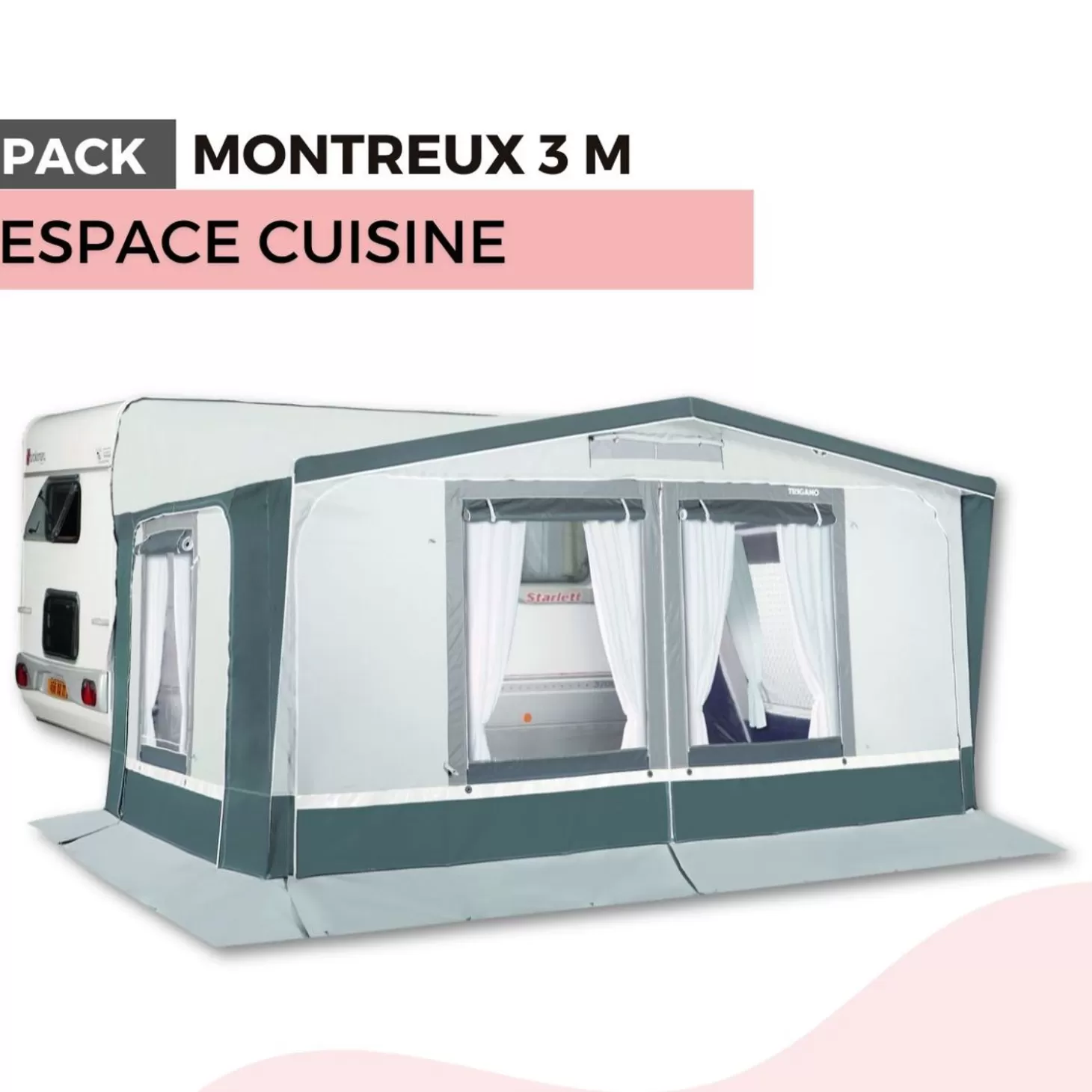 Trigano Pack Auvent Montreux 3M - Espace Cuisine< Bons Plans