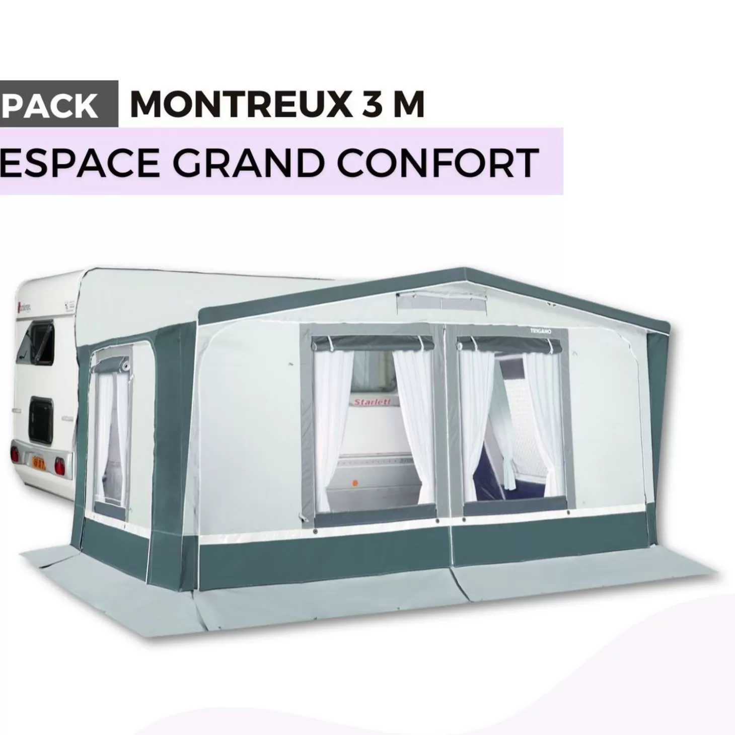 Trigano Pack Auvent Montreux 3M - Espace Grand Confort< Bons Plans