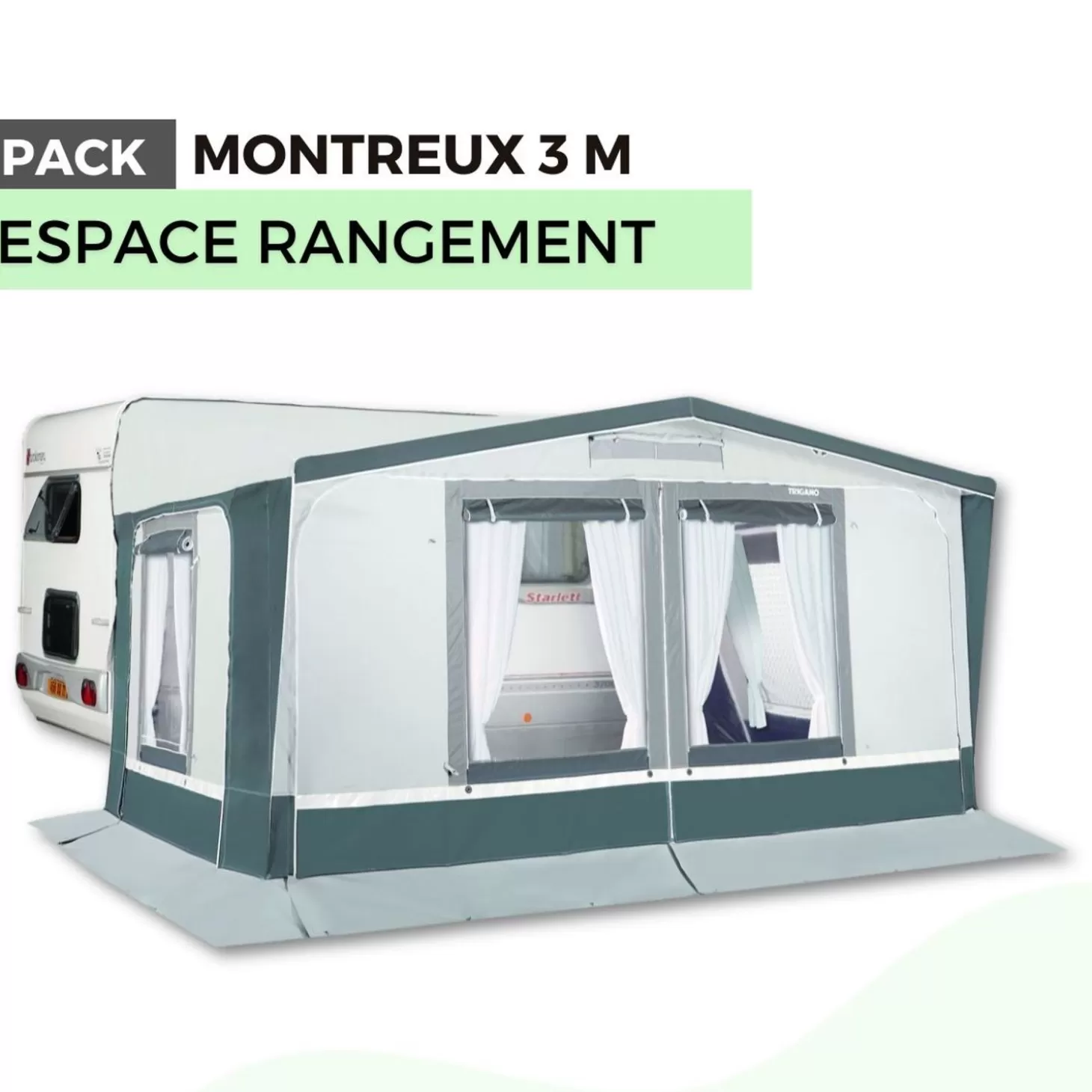 Trigano Pack Auvent Montreux 3M - Espace Rangement< Bons Plans