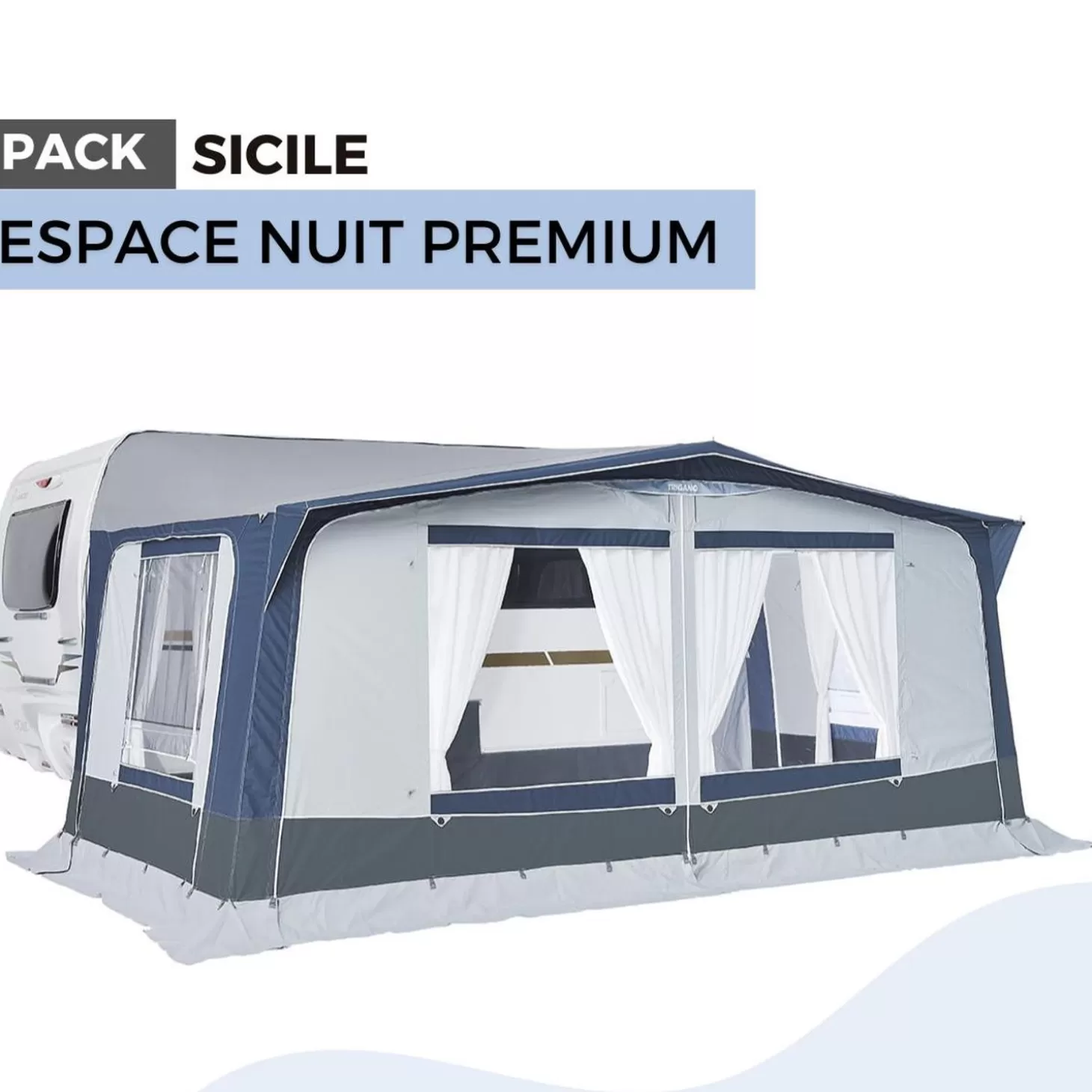 Trigano Pack Auvent Sicile - Espace Nuit Premium< Bons Plans
